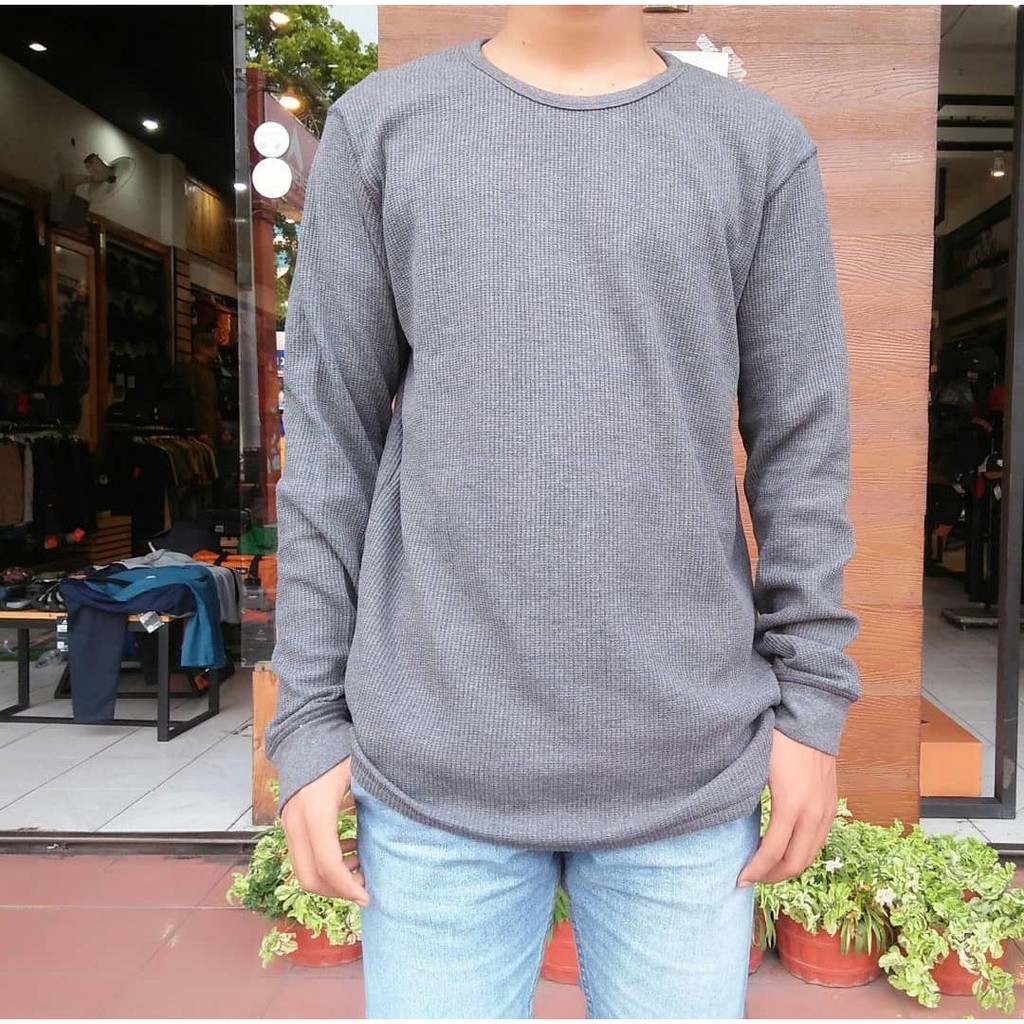 KAOS EIGER1989 X-PORTLAND GRAY - KAOS PANJANG PRIA ATASAN PRIA