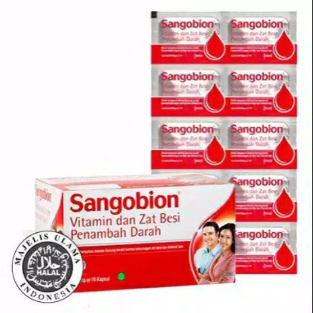 sangobion kapsul zat besi vitamin mineral | STRIP ISI 10 |