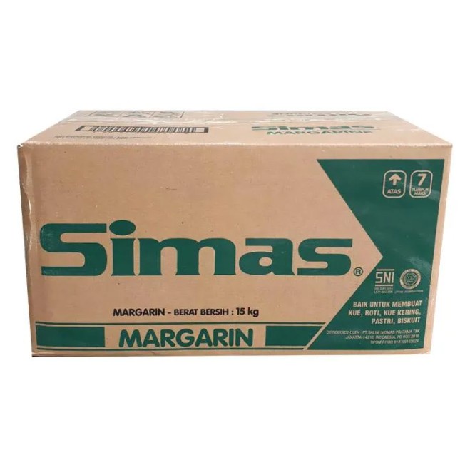 

Simas Margarine 15 kg kartonan / Mentega Simas