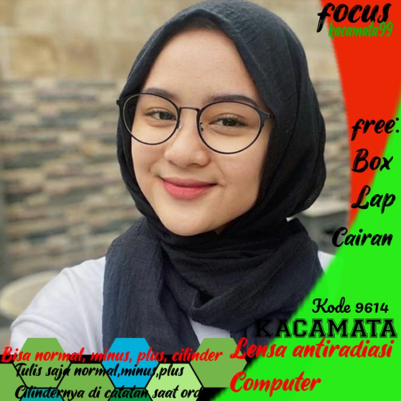 kacamata lensa antiradiasi computer tv hp leptof bisa normal minus plus cilinder tulis saja pilihan 