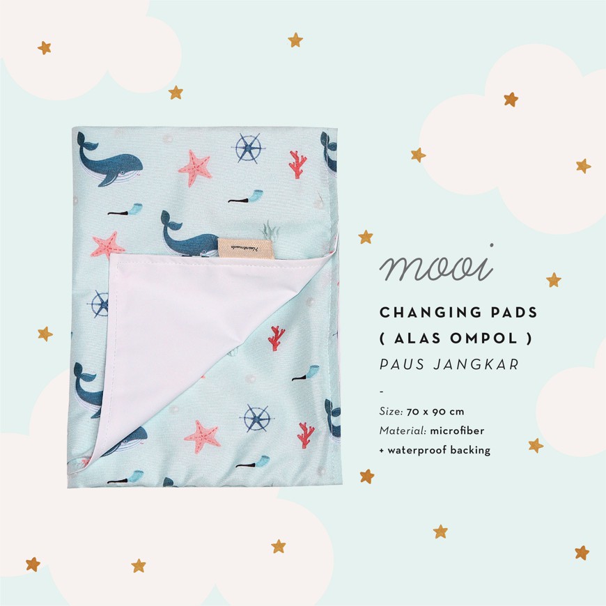 MOOI Premium Changing Pad Perlak Alas Tidur Ompol 70 x 90 cm