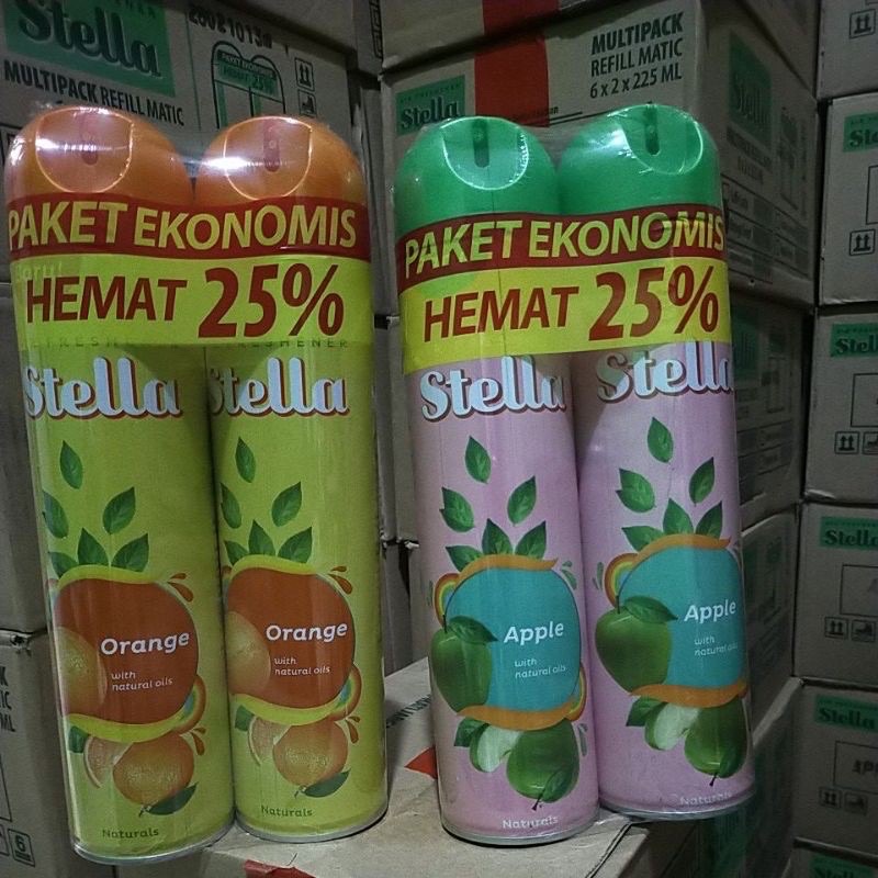 Stella Pengharum Ruangan ( 2 x 400ml ) Paket Ekonomis