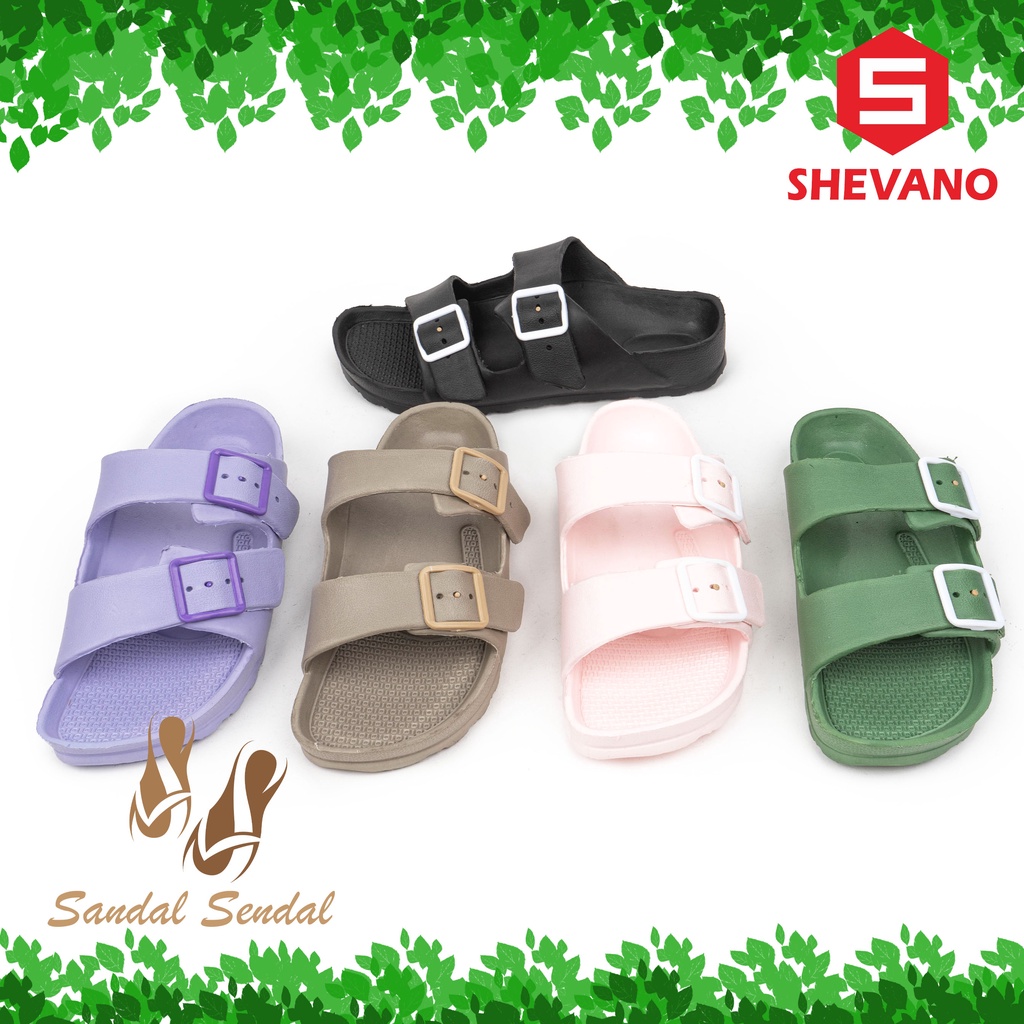 sandal Slip on karet wanita shevano SN-273