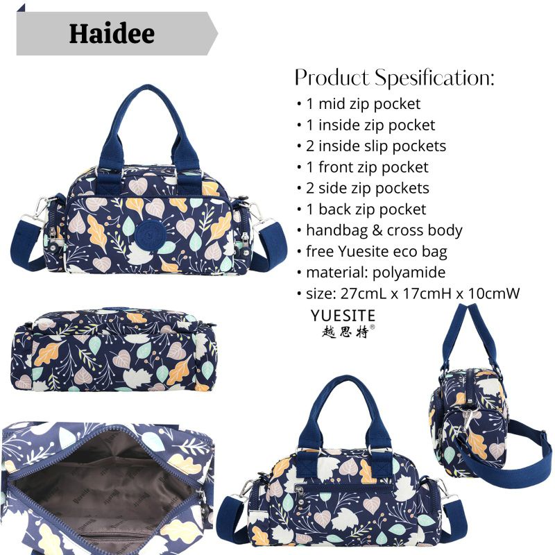 Tas wanita tenteng selempang Yuesite Haidee original import