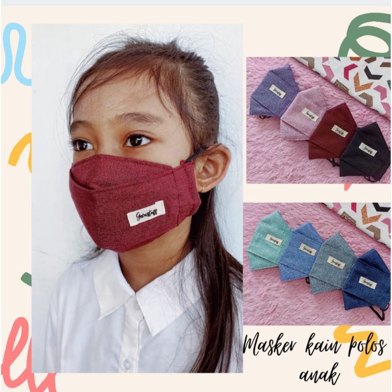 masker kain anak polos, masker kain 3d anak, masker kain polos, masker kain kf94, masker kain anak s