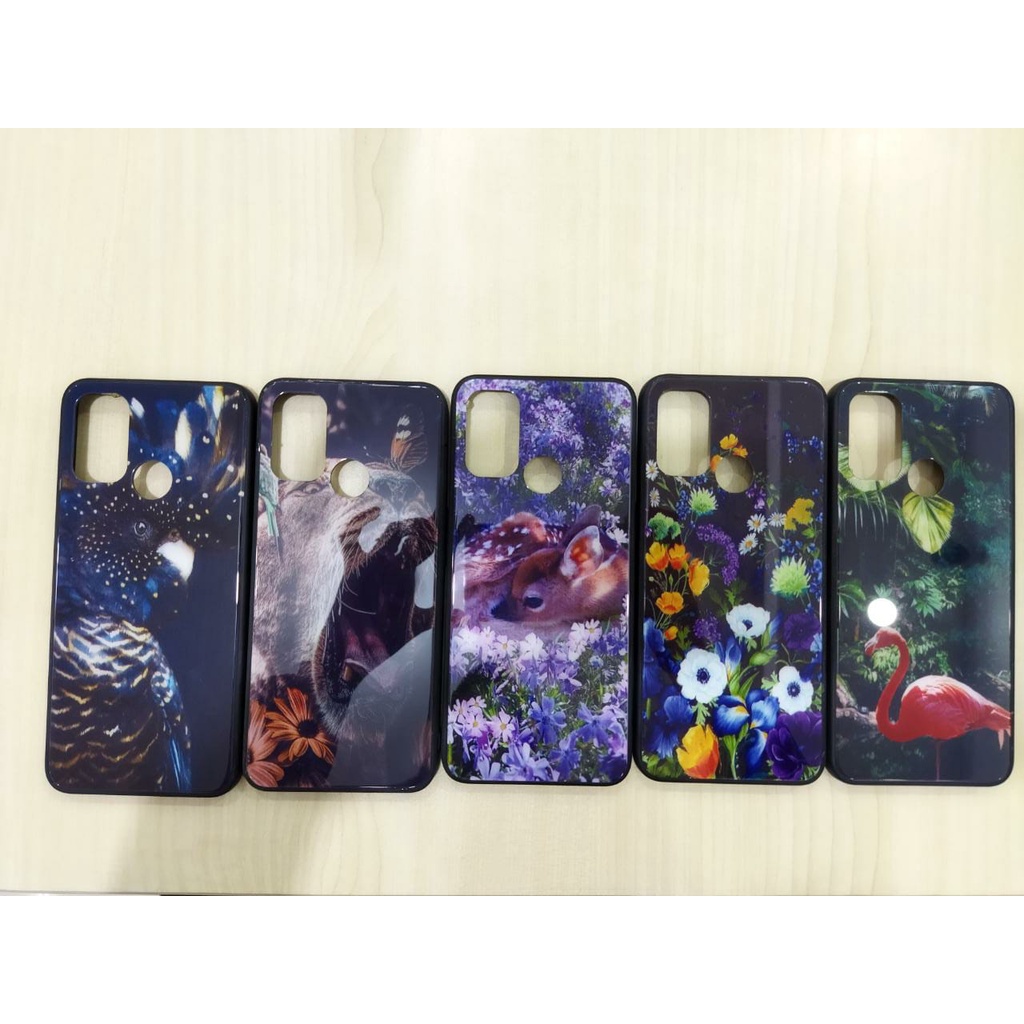 Case Glass Flower For Vivo Y30/Y50, Vivo Y91