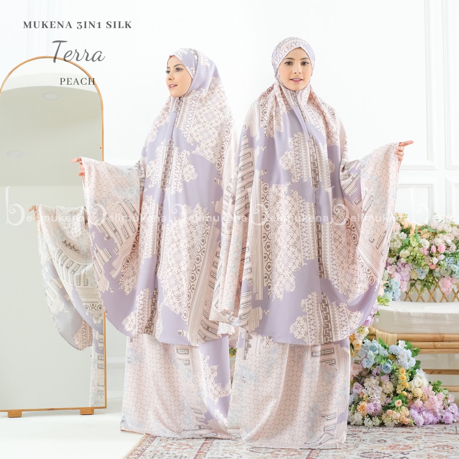 mukena KEKINIAN mukena silky premium mukena traveling mini pouch mukena travel mukena terusan mukena