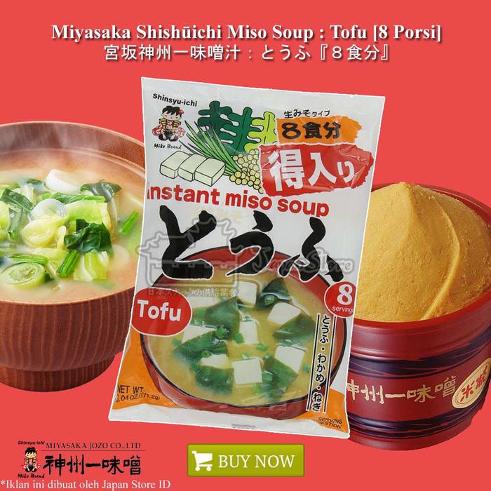 

Paling Laris Miyasaka Shinshuichi Instant Miso Soup - Tofu 8 Porsi Terbagus