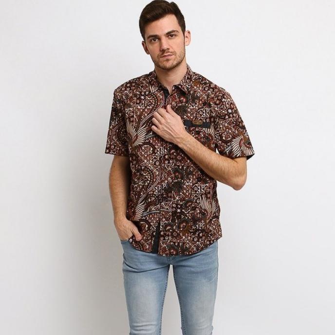 Kemeja batik poshboy original-Btara Brown