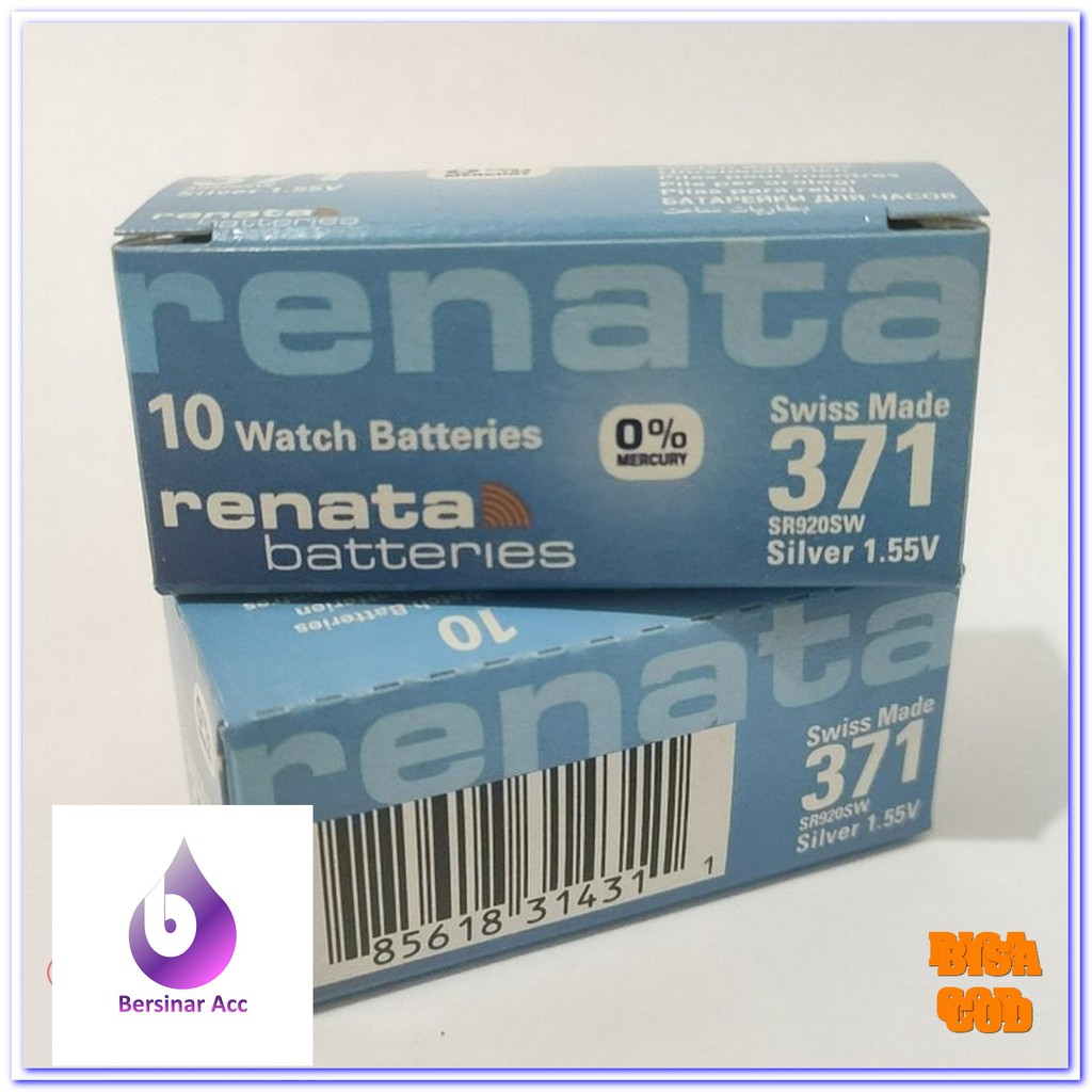 BATTERY BATRAI JAM TANGAN RENATA 371 SR920SW ORIGINAL