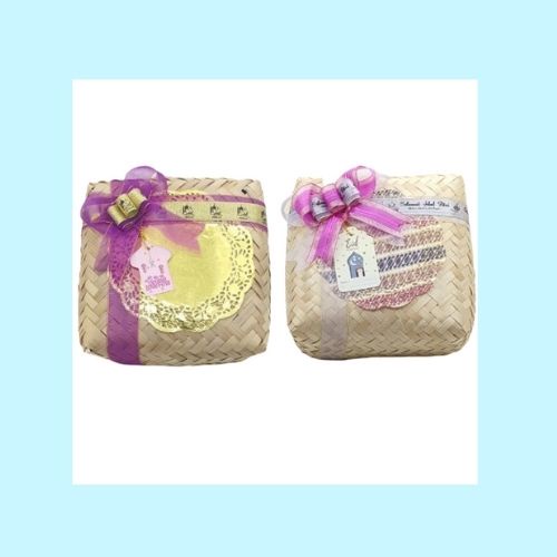 

Besek Bambu Hampers Lebaran Kotak Kado Gift Box Kotak Hantaran Seserahan Besek Pita Kotak Bingkisan Idul Fitri (5pcs)