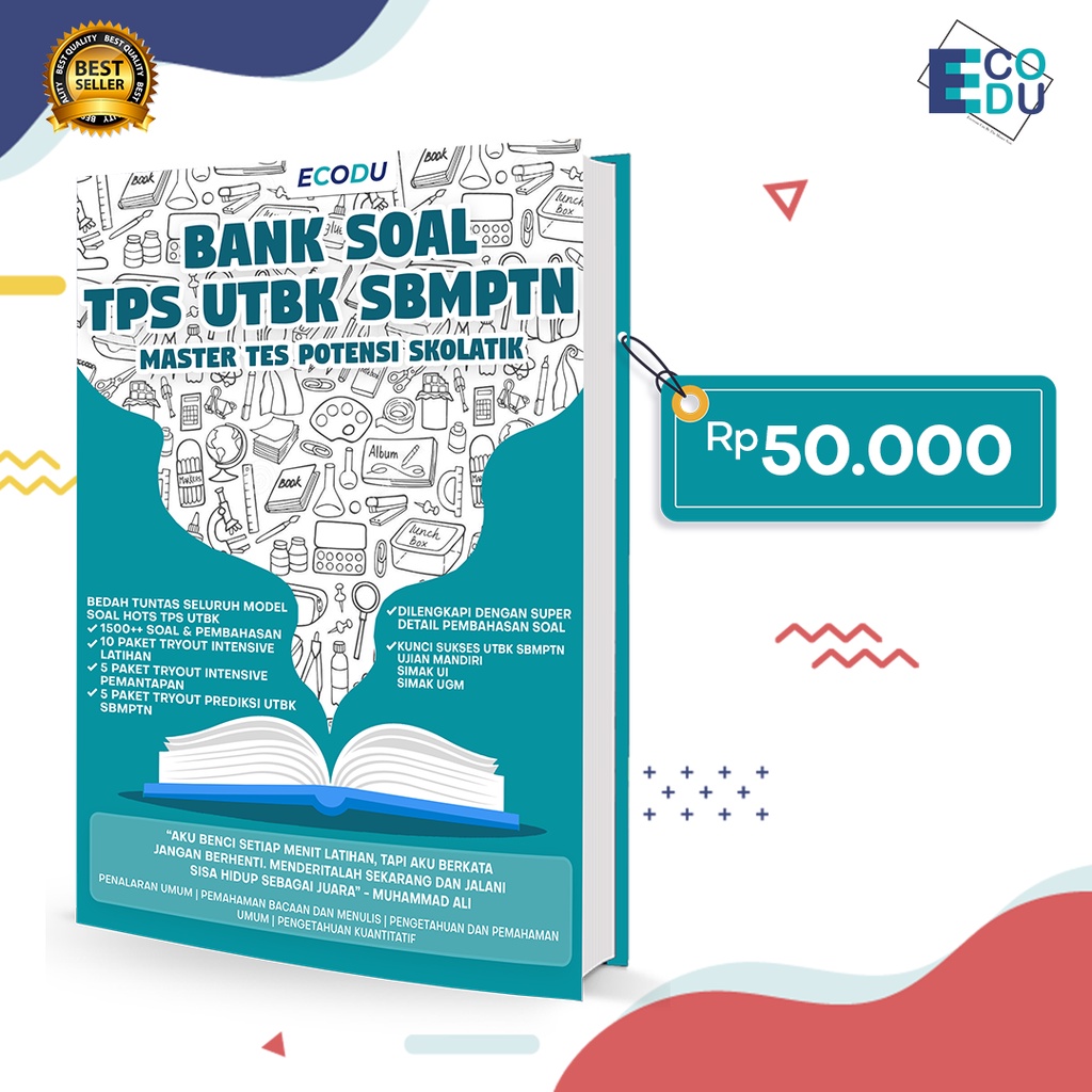 

Buku BANK SOAL TPS UTBK SBMPTN Master Tes Potensi Skolatik