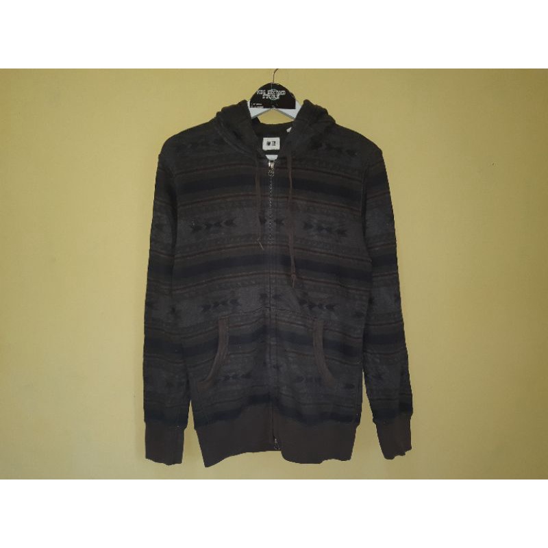 ZIPPER HOODIE UNIQLO NAVAJO