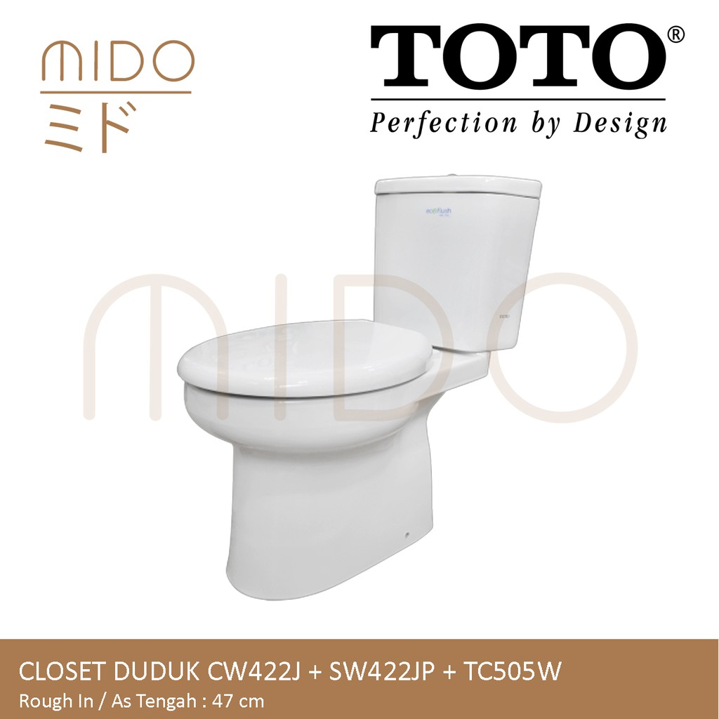 CLOSET / KLOSET / TOILET DUDUK TOTO CW422J SW422JP CW 422 J SW 422 JP