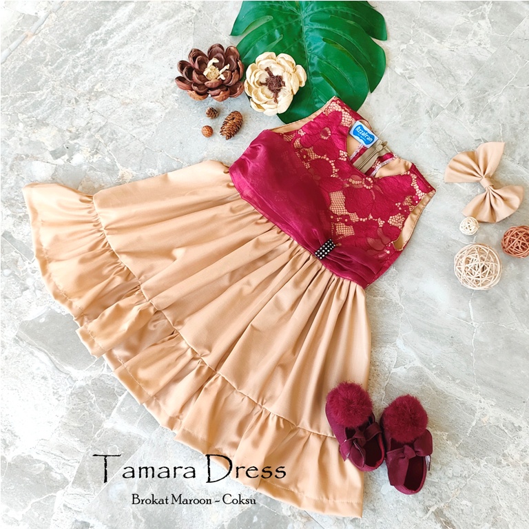 Dress Tamara | Dress Anak Perempuan | Dress Dewasa | Dress Couple | Baju Unik | Baju Anak Unik | Baju Murah | Murah Meriah