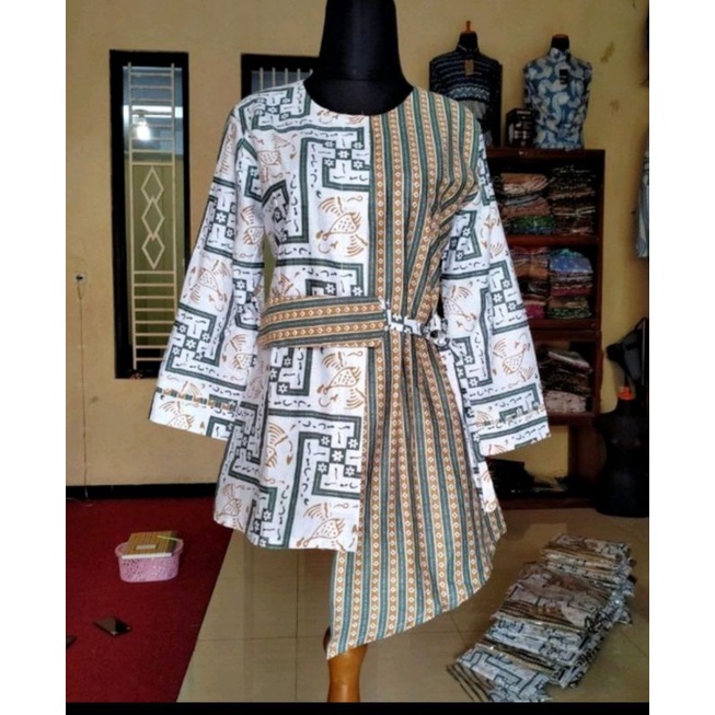 Atasan Batik Wanita Modern dan Termurah Shopee M L XL XXL L4 L5