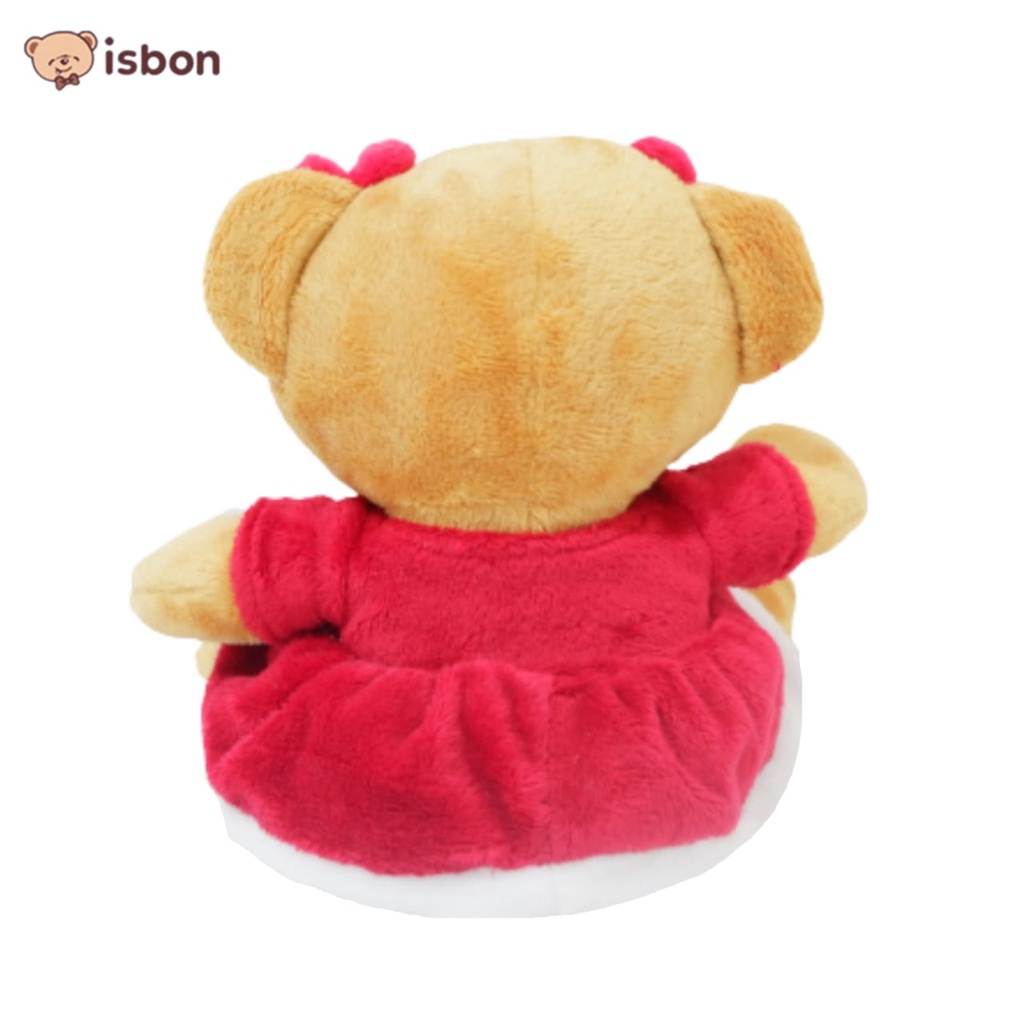 Boneka beruang natal couple tewe6 bear christmas gift bahan premium boneka hampers natal-istana boneka