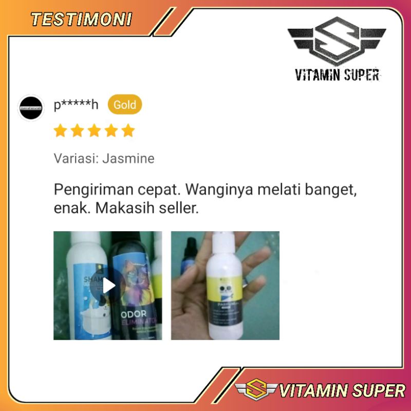 Parfum Kucing, Anjing, Kelinci, Hamster, Sugar Glider | Super Wangi, Super Lembut, Aman dan Tahan Lama