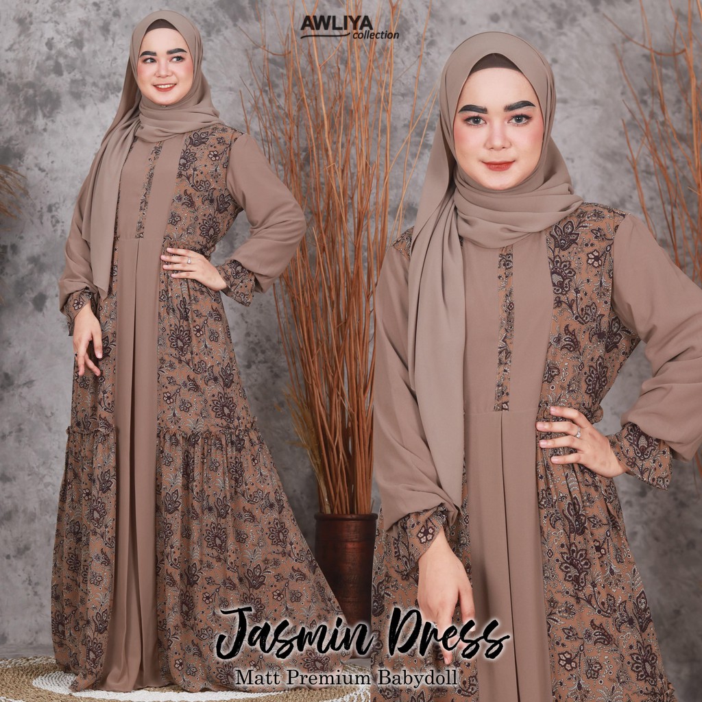 GAMIS JASMIN DRESS CERUTY Babydool Premium Original Awliya Collection