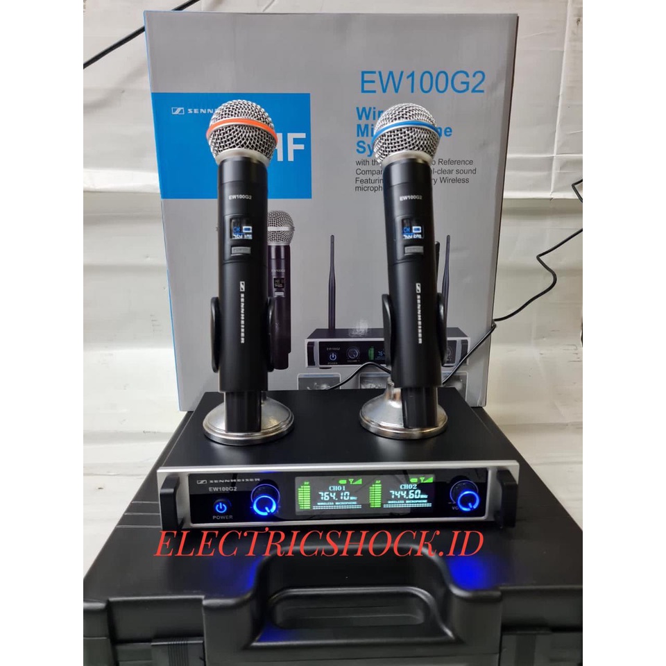 MIC WIRELESS SENNHEISER EW 100G2 / EW100G2 / EW 100 G2 2MIC PEGANG