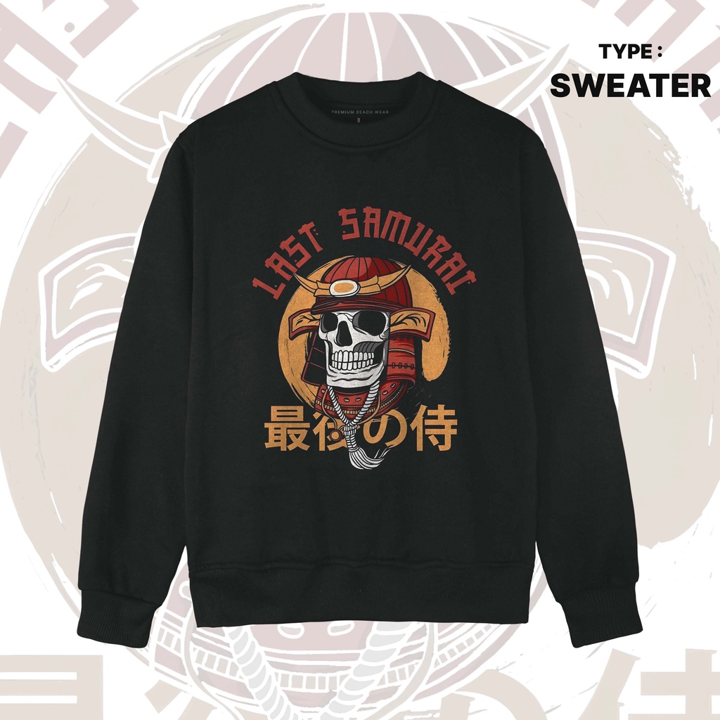 Crewneck Hoodie Streetwear Last Samurai Cotton Fleece Unisex