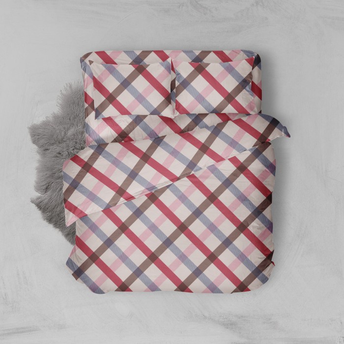 Sprei Sprei Nyenyak Plaid - 180x200x30 / 160x200x30 / 120x200x30 - Single(B1L5) Seprei Homemade Sepr