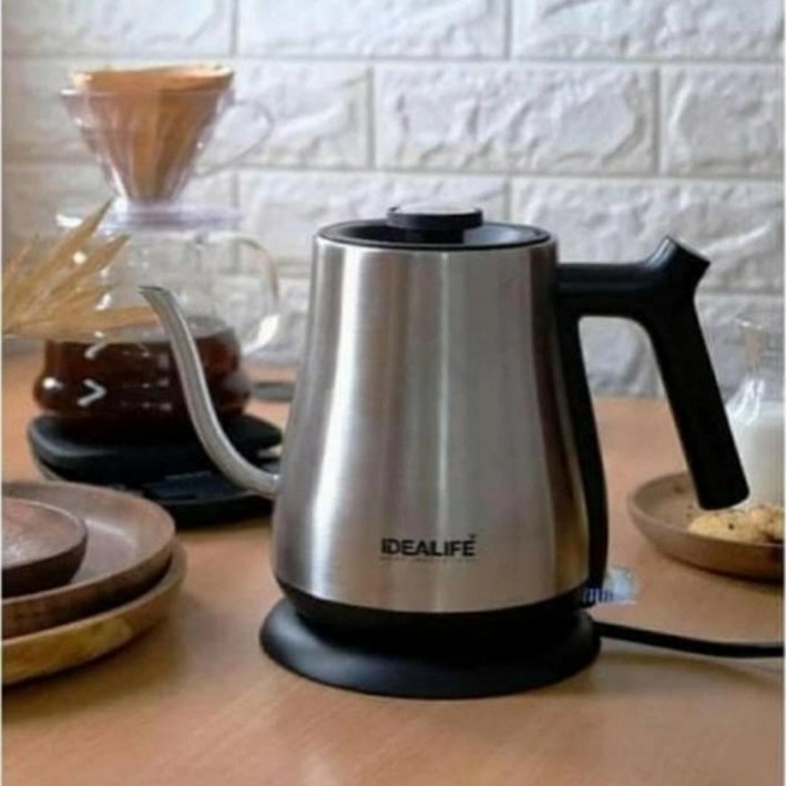 Idealife Teko Listrik Leher Angsa Dengan Pengukur Suhu IL-112 - Goose Neck Electric Kettle