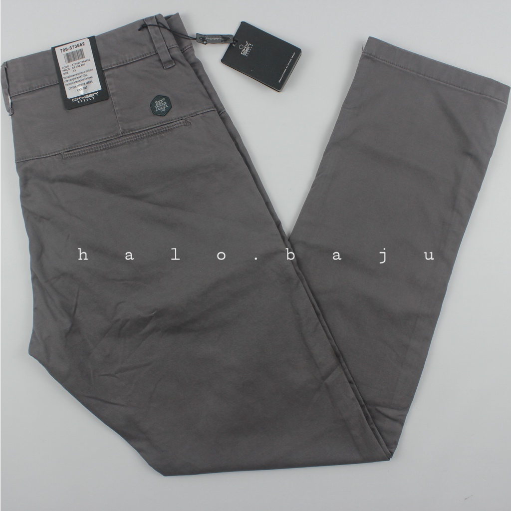 OXYGEN DENIM ORIGINAL (708-373552) Celana Chinos - Katun Pria Slim Fit Stretch (Karet)