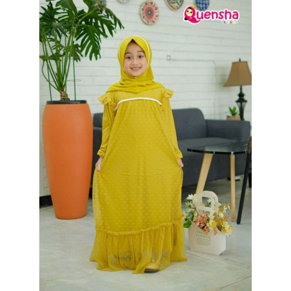 Ready kirim Gamis anak Frozen by Quensha