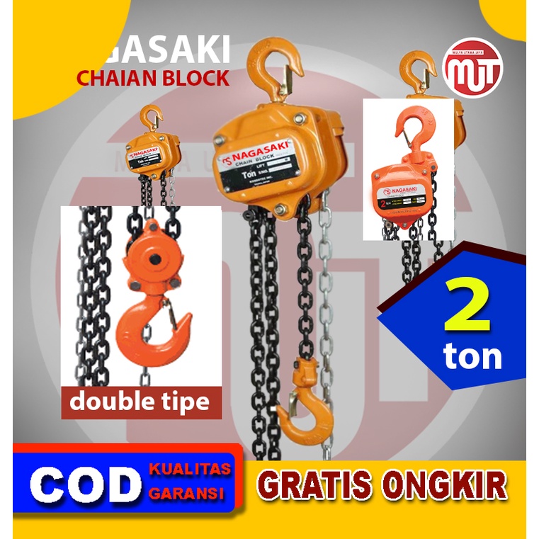 NAGASAKI CHAIN BLOCK TAKEL 2 ton 5 mter