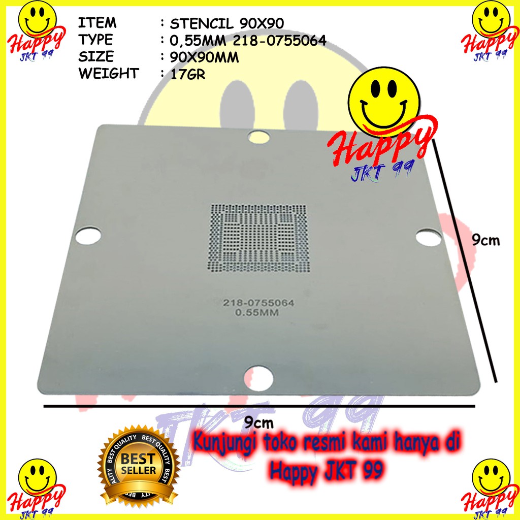 [ HAPPY JKT 99 ] STENCIL 90X90 218-0755113 218-0755046 218-0844012 218-0755064