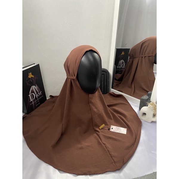 QORY BERGO HIJAB INSTAN ELEGANT bergo instan crinkle airflow kerudung bergo maryam