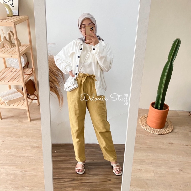 Enzy linen pants