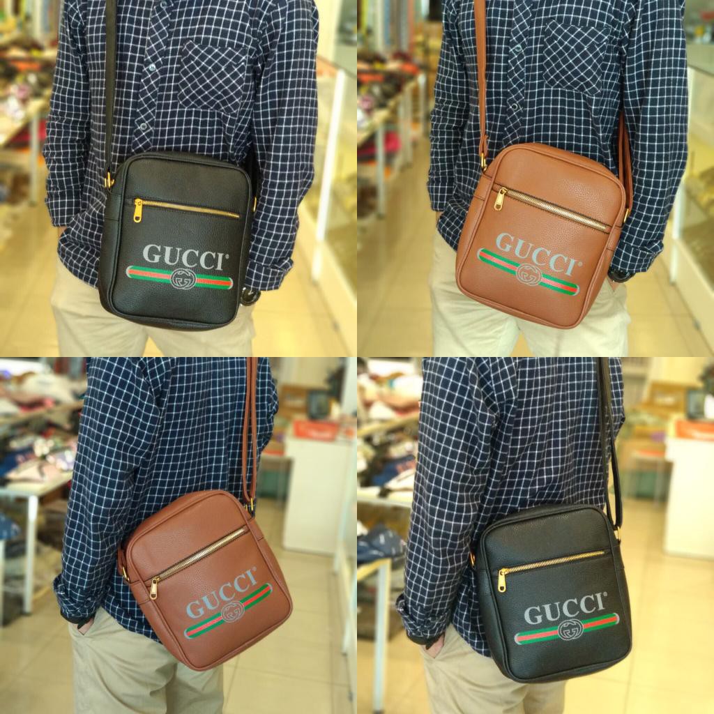 TAS SELEMPANG GUCCI 508 LAV TAS SELEMPANG PRIA TAS BAHU PRIA TAS KULIT SHOULDER BAG TAS IMPORT