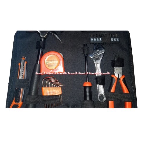 Tactix Hand Tool Set 24Pcs Set Perkakas Obeng Tang Palu Pisau Carter Meteran Taxtic Handtool Screwdriver Screw Driver Taktik