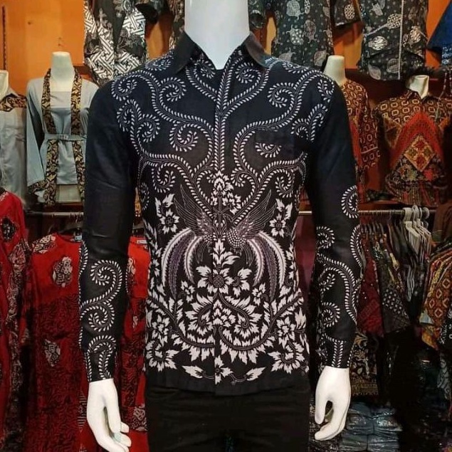 KEMEJA BATIK PRIA LENGAN PANJANG SIZE M L XL XXL TERLARIS