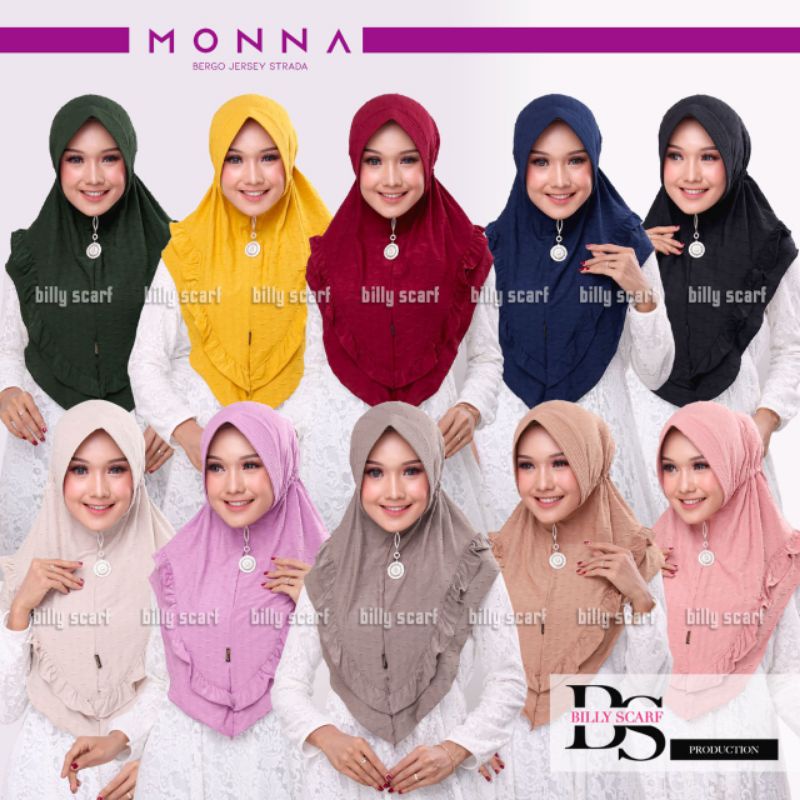 Jilbab Mona ORI Billy scarf