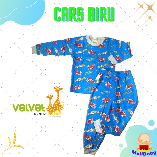 Piyama Velvet Junior Size Besar Ukuran 2345678910 Setelan Lengan Panjang Anak Laki Laki Perempuan Unisex Big Size Baju Tidur