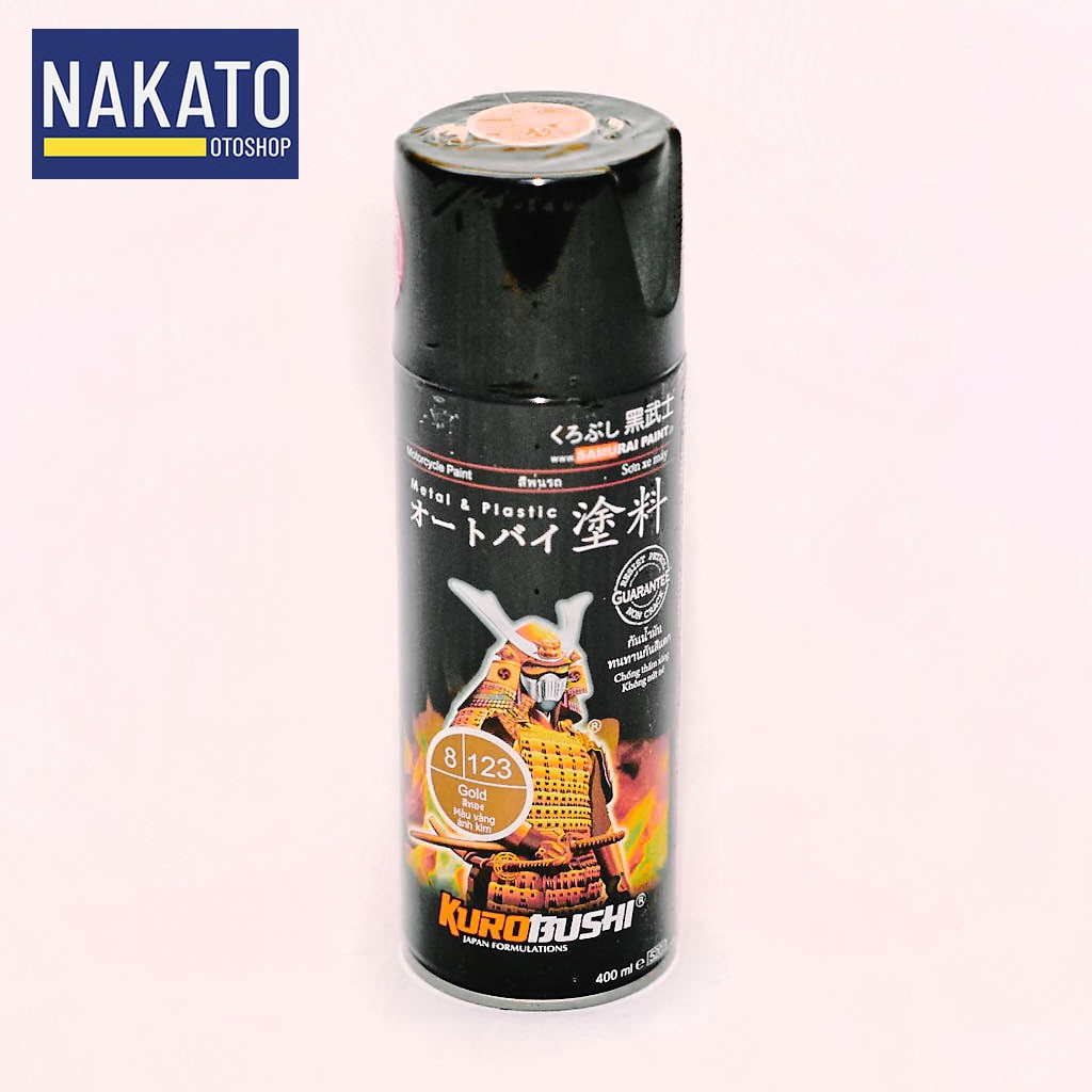 SAMURAI PAINT KUROBUSHI Cat Pilox  Pylox Spray 123 GOLD 