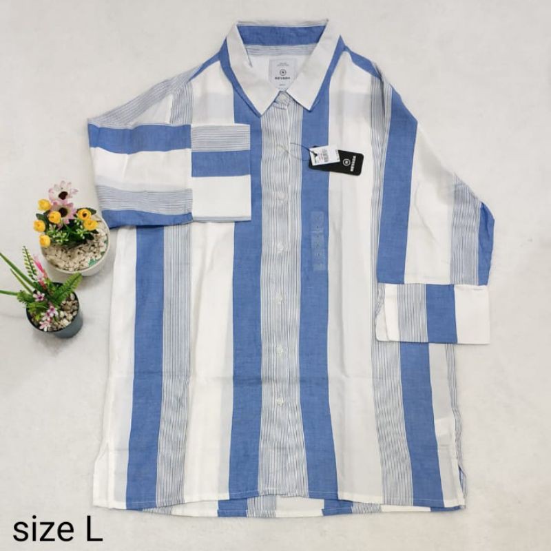 kemeja cewek Nevada motif kode B