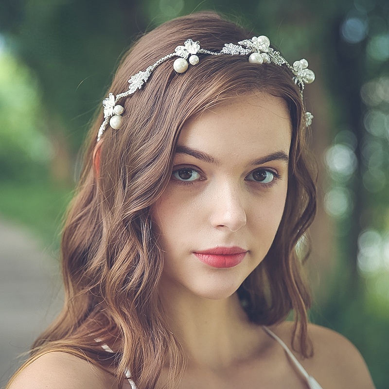 Bando Handmade Hias Mutiara Gaya Eropa Amerika Untuk Pernikahan
