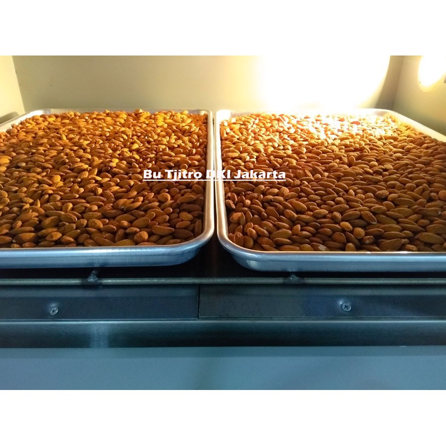 PROMO ALMOND ROASTED 500 GR / Kacang Almond Panggang Kupas Natural Premium Blue Diamond NPX USA