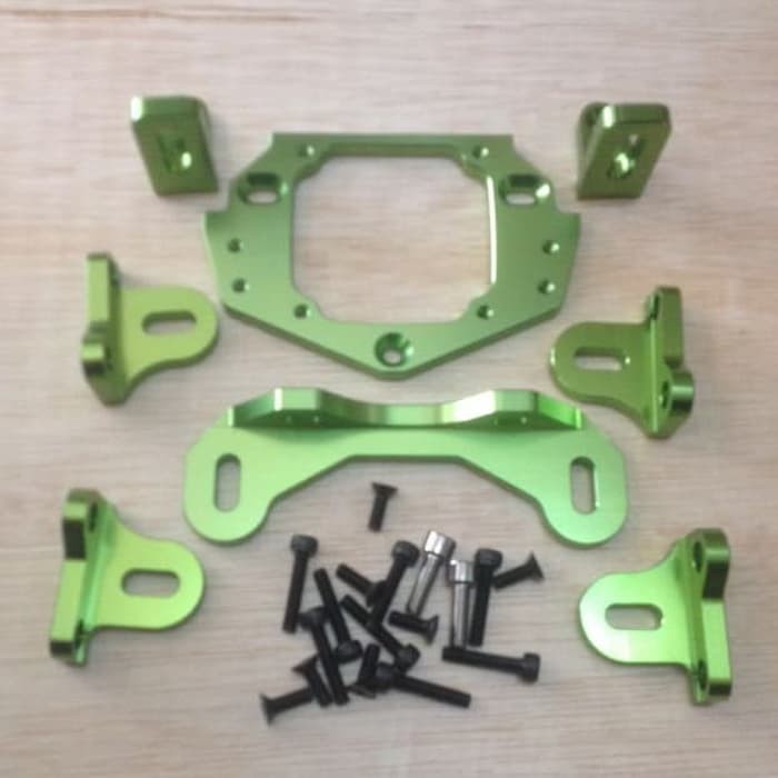 Jual Universal Engine Mount Mounting Zenoah 26cc 32cc termasuk karet dudukan mesin bracket RC