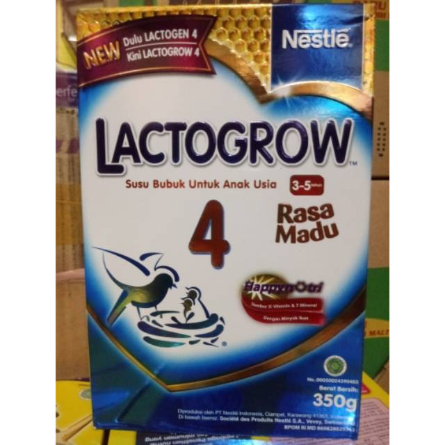 Lactogrow 4 rasa Madu 350gr (Dus Mulus)