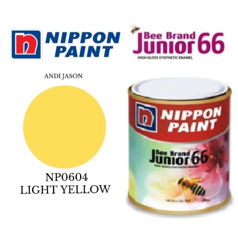 CAT BEE BRAND JUNIOR 66.  0.94 LITER NO NP0604 LIGHT YELLOW CAT MINYAK KAYU DAN BESI