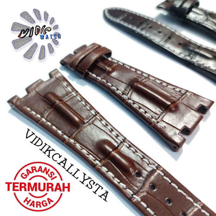 STRAP TALI JAM TANGAN AP ROYAL OAK 28MM 28 MM KULIT GENIUINE LEATHER AP STRAP