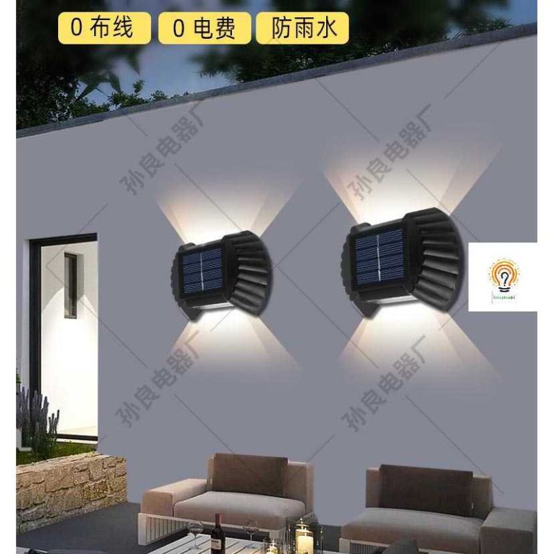 Lampu Dinding Tenaga Surya Minimalis Waterproof Lampu solar Outdoor