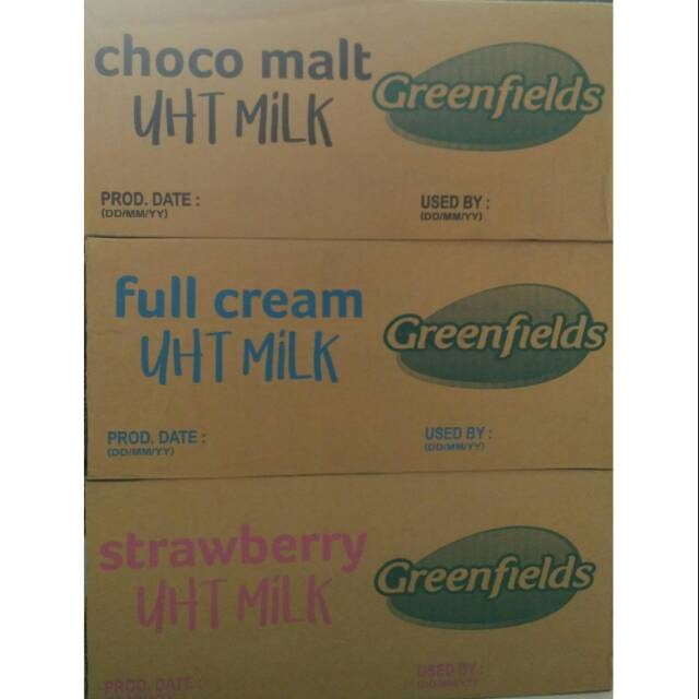 Surabaya Gosend dus 250ml greenfields susu cair uht 250 ml greenfield