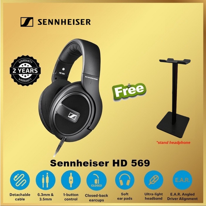 Sennheiser HD 569 Around Ear Headphone Headset HD569