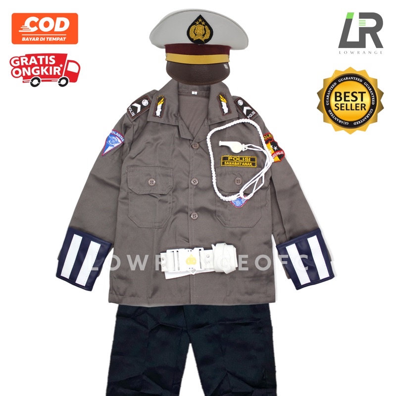 Baju Polisi Anak / Seragam Polisi Anak / Kostum Polisi Anak / Setelan Polisi Anak / Pocil Anak / Har